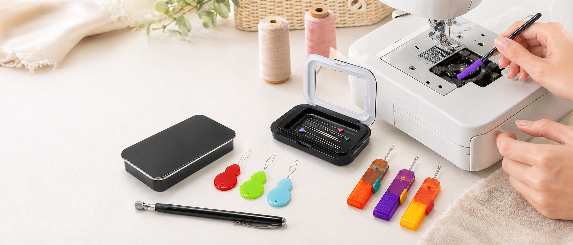 FJW sewing tools wide banner - homepage hero section