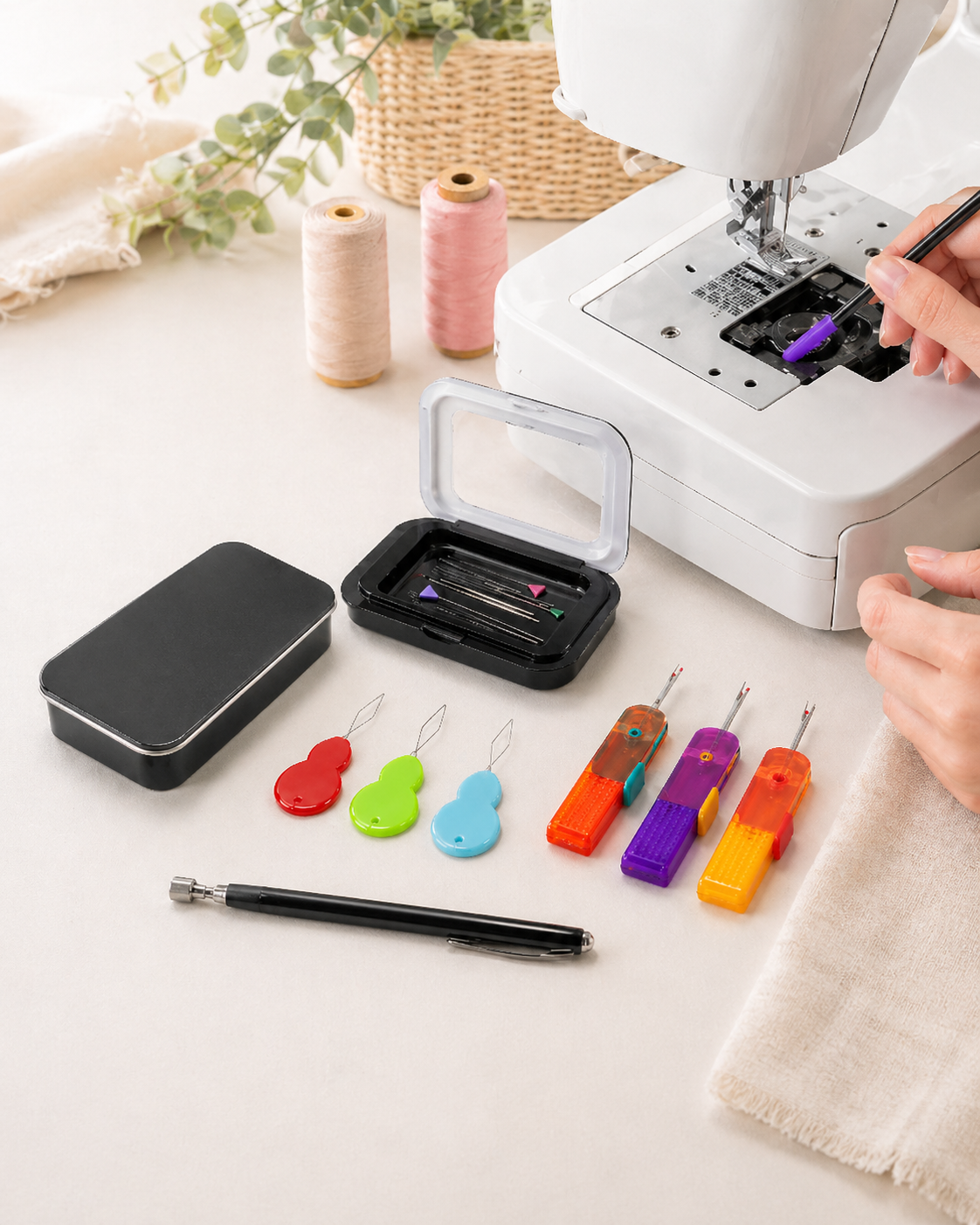 FJW brand visual - sewing accessories promotional graphic
